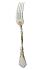 Dessert fork in silver lated and gilding - Ercuis